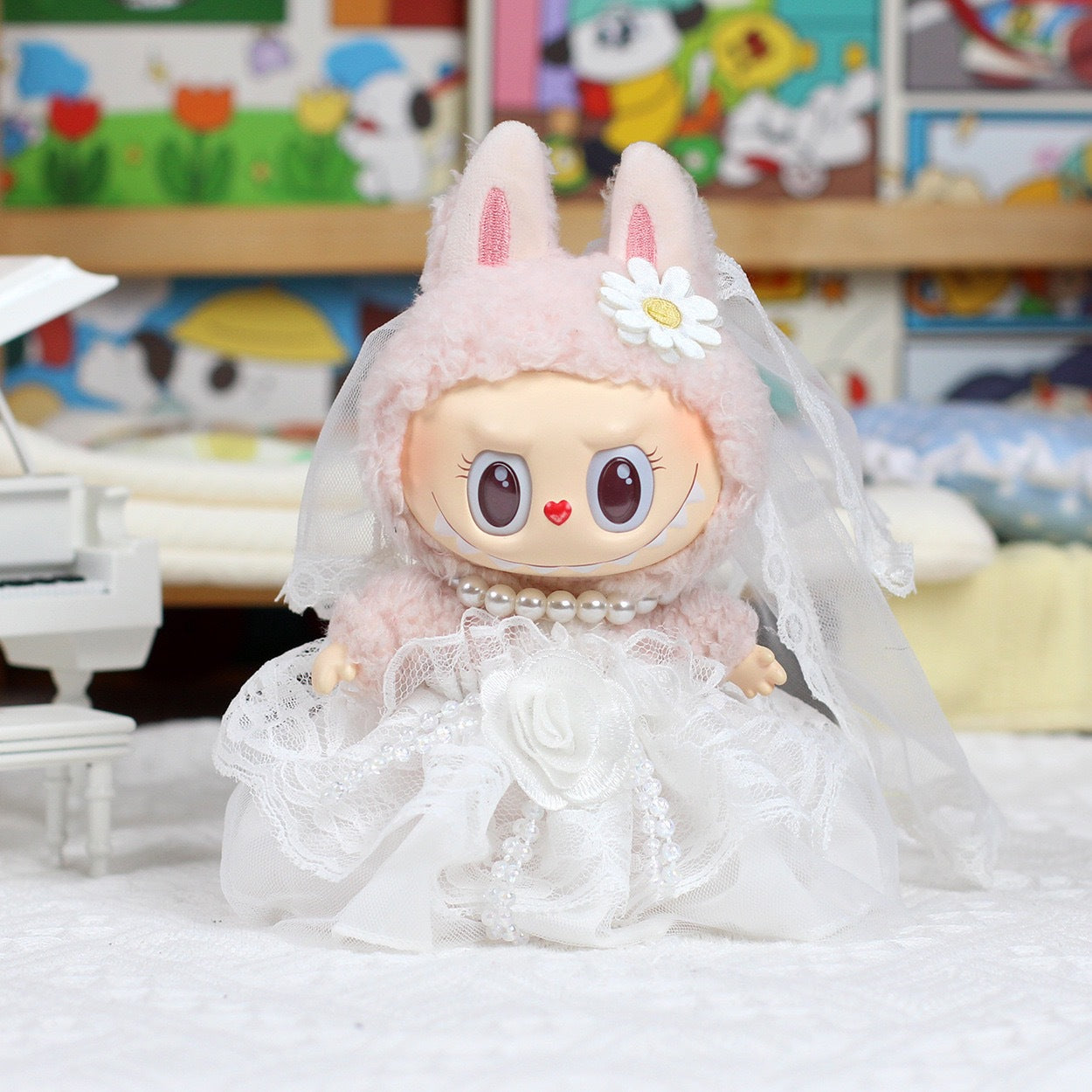 POP MART Labubu.Zimomo.Mokoko Bridal Set 【NO DOLLS!】