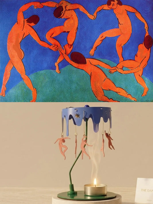 Henri Matisse "The Dance" Rotating Candle Holder - Aesthetic Kinetic Art Carousel - Unique Art Lover Gift & Mid-Century Modern Room Decor