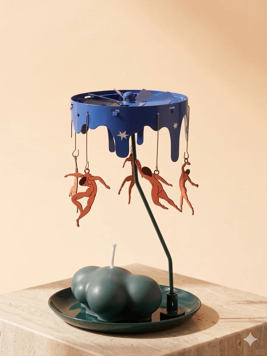 Henri Matisse "The Dance" Rotating Candle Holder - Aesthetic Kinetic Art Carousel - Unique Art Lover Gift & Mid-Century Modern Room Decor