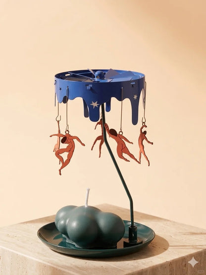 Henri Matisse "The Dance" Rotating Candle Holder - Aesthetic Kinetic Art Carousel - Unique Art Lover Gift & Mid-Century Modern Room Decor