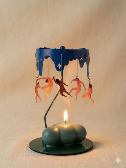 Henri Matisse "The Dance" Rotating Candle Holder - Aesthetic Kinetic Art Carousel - Unique Art Lover Gift & Mid-Century Modern Room Decor