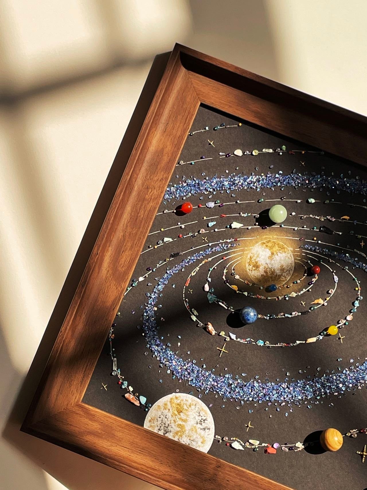 DIY Solar System Specimen Wall Art Kit: Best Space-Themed Birthday Gift for Lovers (Build/Buy Cosmic Home Decor)
