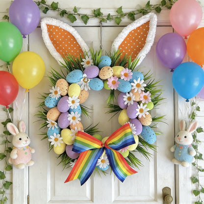 Stop Boring Easter Decor: This Bunny Ear Egg Wreath Makes Your Home the Neighborhood Favorite