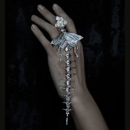 Art in Motion: The Ethereal Iris Butterfly Skeletal Ring for the Bold Soul