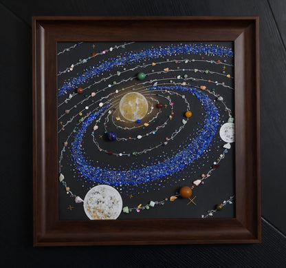DIY Solar System Specimen Wall Art Kit: Best Space-Themed Birthday Gift for Lovers (Build/Buy Cosmic Home Decor)